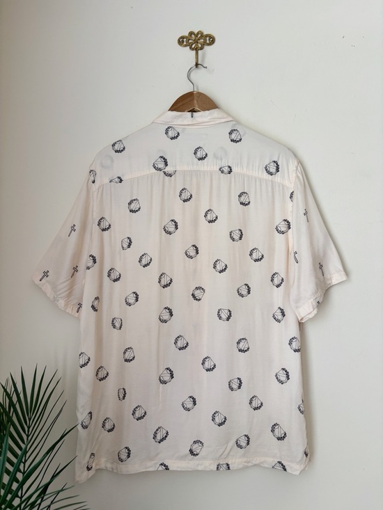 ALLSAINTS Relaxed Fit Swords Short Sleeve Shirt Men's XL - Picture 4 of 7